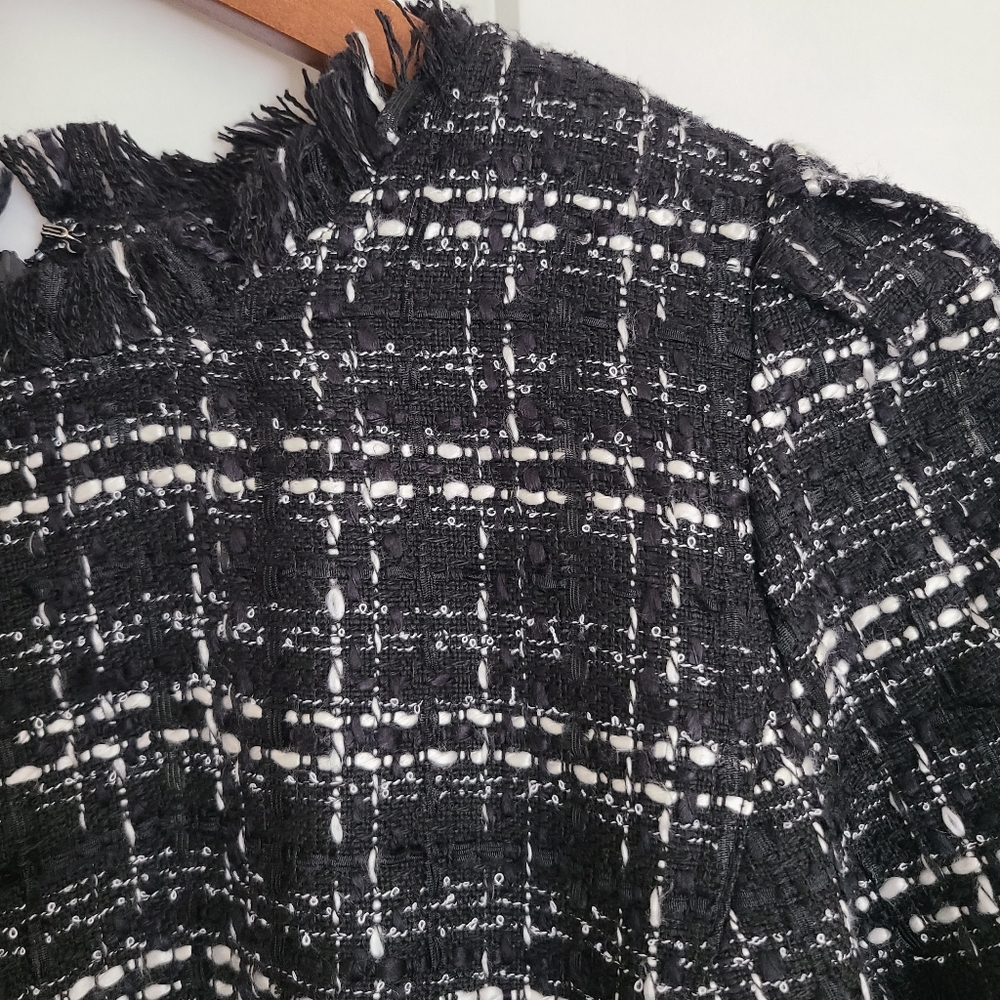 Ann Taylor Tweed Puff Sleeve Top Size Small - Picture 13 of 16
